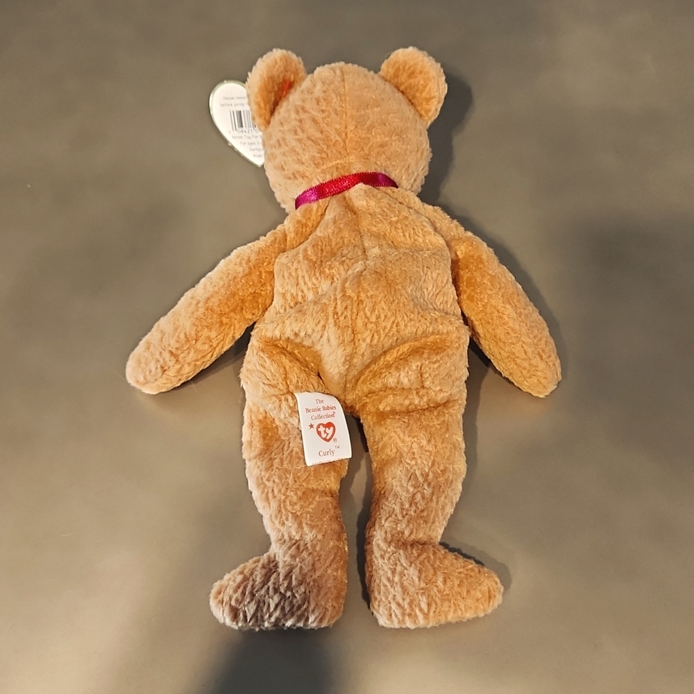 4 ty Beanie Baby's Lot - Halo, Peace, Curly, and Valentino - Picture 6 of 16